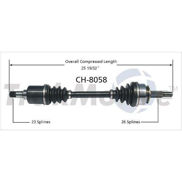 Surtrack Axle Cv Axle Shaft, Ch-8058 CH-8058 - main